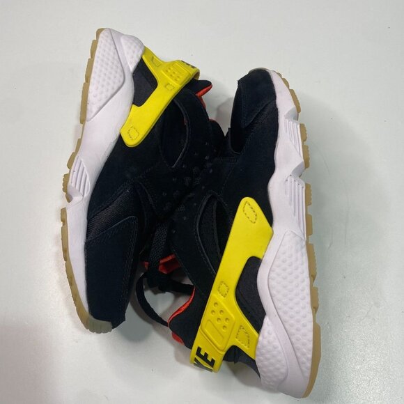 Nike Air Huarache Run Go The Extra Smile Black Yellow Women's Size 6 - Picture 4 of 8